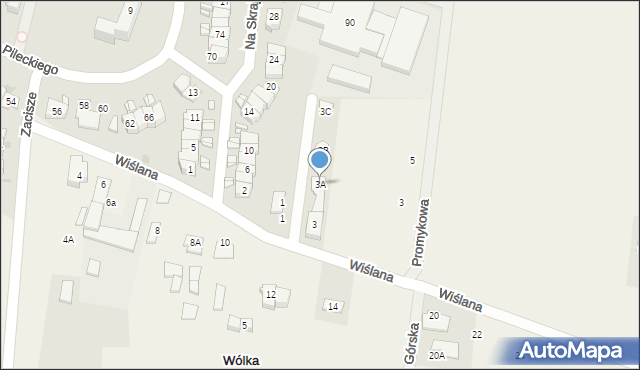 Nowy Dwór Mazowiecki, Wiślana, 3A, mapa Nowy Dwór Mazowiecki