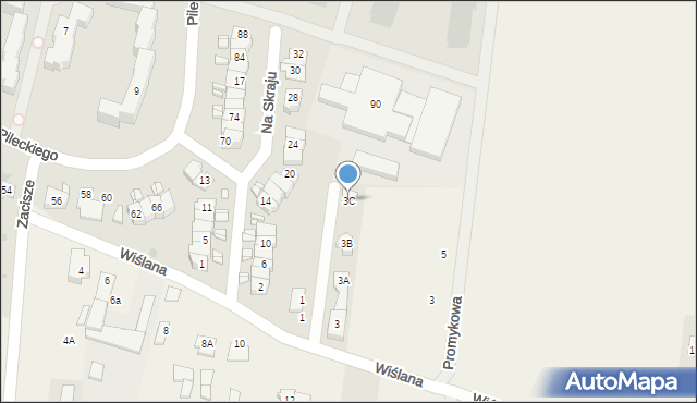 Nowy Dwór Mazowiecki, Wiślana, 3C, mapa Nowy Dwór Mazowiecki