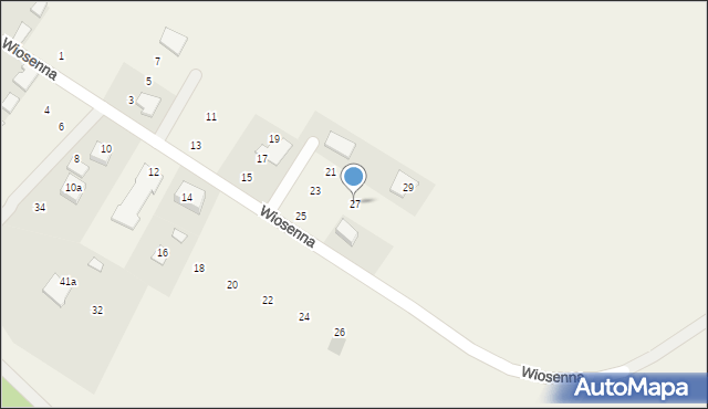 Nowy Dzikowiec, Wiosenna, 27, mapa Nowy Dzikowiec