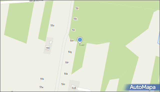 Nowy Prażmów, Wiśniowa, 12b, mapa Nowy Prażmów