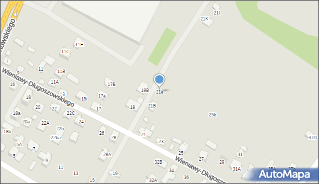 Nowy Sącz, Wieniawy-Długoszowskiego Bolesława, gen., 21e, mapa Nowego Sącza