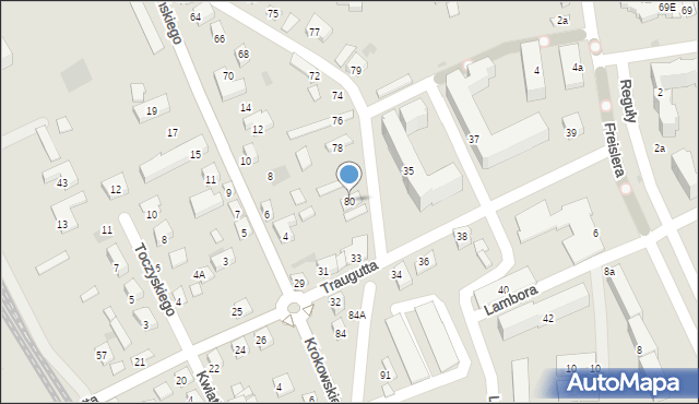 Nowy Sącz, Wiśniowieckiego Jeremiego, 80, mapa Nowego Sącza