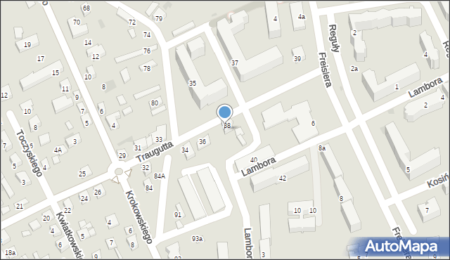 Nowy Sącz, Wiśniowieckiego Jeremiego, 85, mapa Nowego Sącza