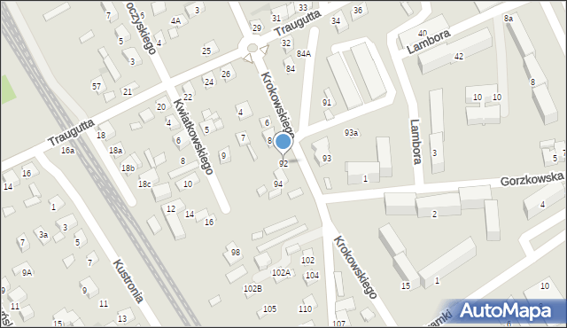 Nowy Sącz, Wiśniowieckiego Jeremiego, 92, mapa Nowego Sącza