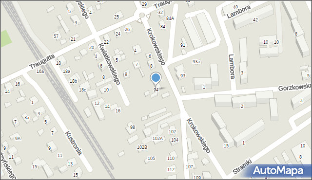 Nowy Sącz, Wiśniowieckiego Jeremiego, 94, mapa Nowego Sącza