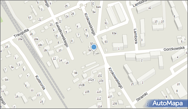 Nowy Sącz, Wiśniowieckiego Jeremiego, 96, mapa Nowego Sącza