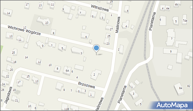 Nowy Świat, Wichrowe Wzgórze, 1a, mapa Nowy Świat