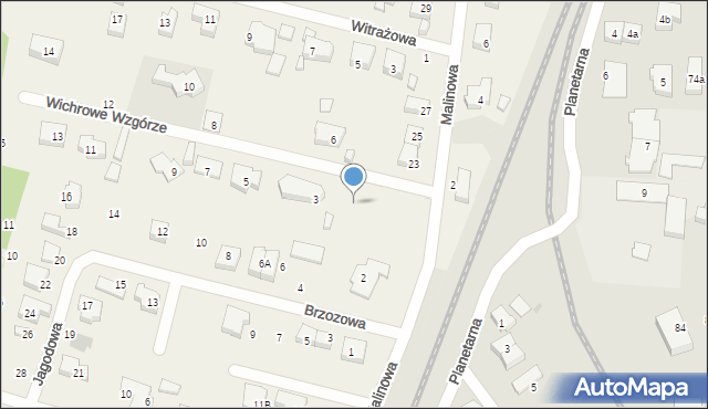 Nowy Świat, Wichrowe Wzgórze, 1b, mapa Nowy Świat