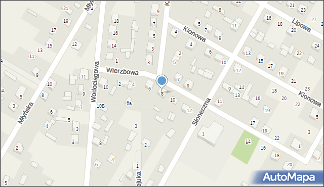 Nurzec-Stacja, Wierzbowa, 8, mapa Nurzec-Stacja