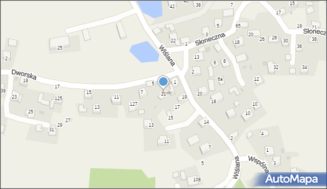 Ochodza, Wiślana, 21, mapa Ochodza