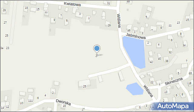 Ochodza, Wiślana, 27, mapa Ochodza