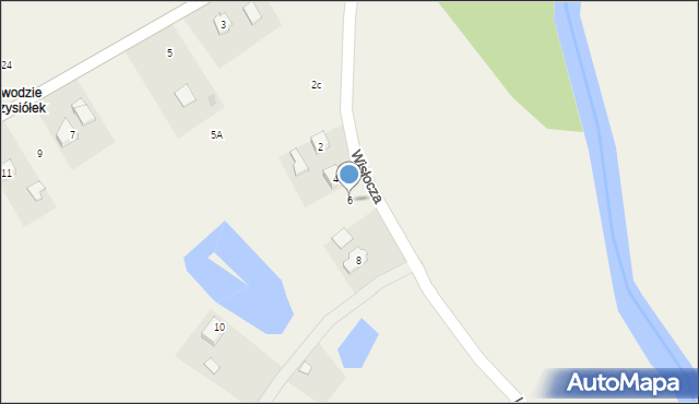 Odrzykoń, Wisłocza, 6, mapa Odrzykoń