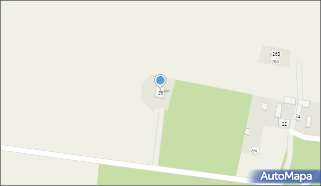 Okoły, Wiejska, 28, mapa Okoły