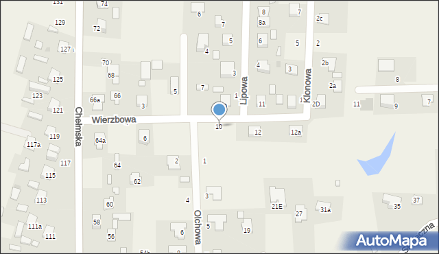 Okszów-Kolonia, Wierzbowa, 10, mapa Okszów-Kolonia