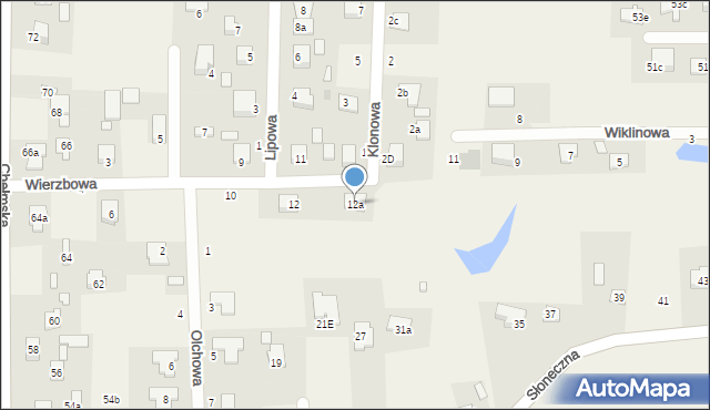 Okszów-Kolonia, Wierzbowa, 12a, mapa Okszów-Kolonia