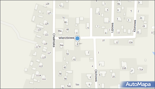 Okszów-Kolonia, Wierzbowa, 6, mapa Okszów-Kolonia