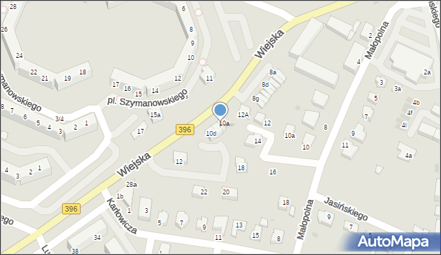 Oława, Wiejska, 10b, mapa Oława