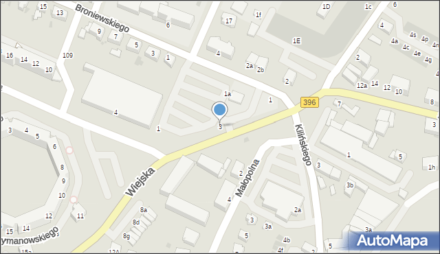 Oława, Wiejska, 3, mapa Oława