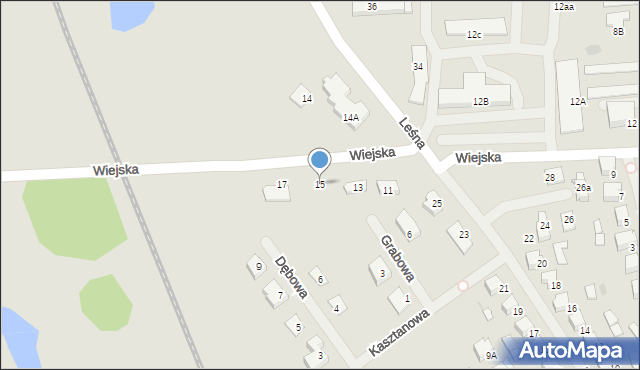 Olecko, Wiejska, 15, mapa Olecko