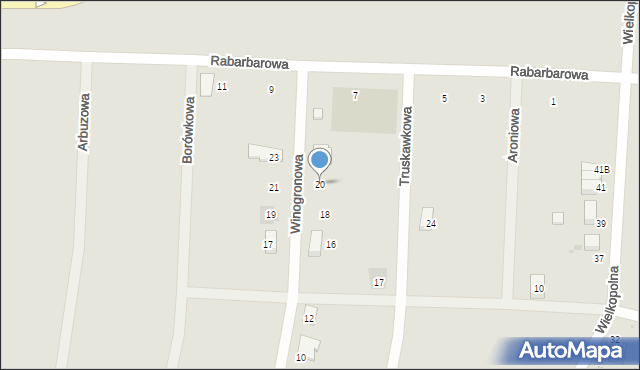 Oleśnica, Winogronowa, 20, mapa Oleśnica