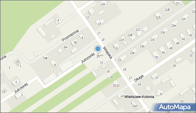 Olszewnica Stara, Wiejska, 10, mapa Olszewnica Stara