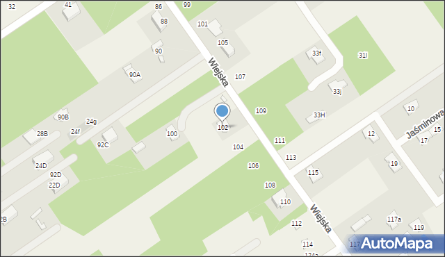 Olszewnica Stara, Wiejska, 102, mapa Olszewnica Stara