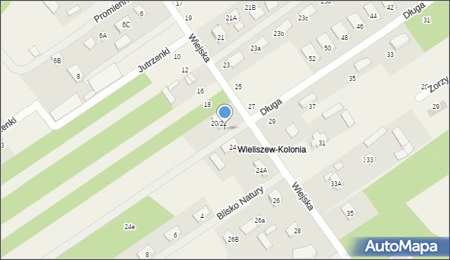 Olszewnica Stara, Wiejska, 22, mapa Olszewnica Stara