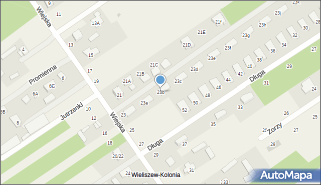 Olszewnica Stara, Wiejska, 23b, mapa Olszewnica Stara