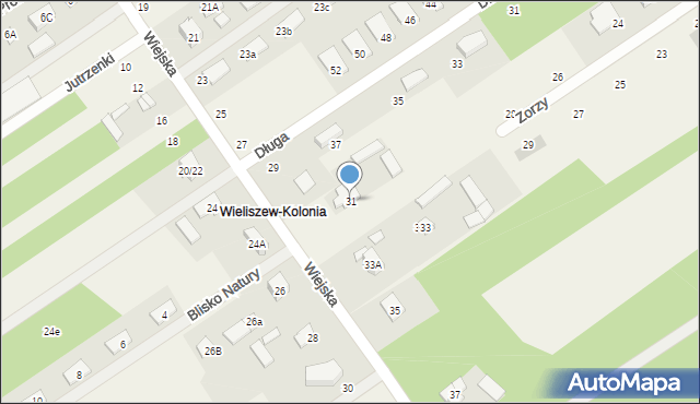 Olszewnica Stara, Wiejska, 31, mapa Olszewnica Stara