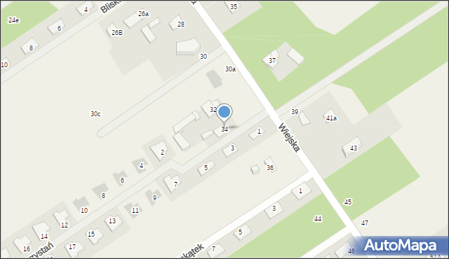 Olszewnica Stara, Wiejska, 34, mapa Olszewnica Stara