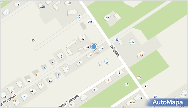 Olszewnica Stara, Wiejska, 34A, mapa Olszewnica Stara