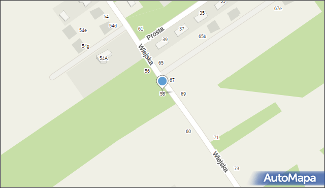 Olszewnica Stara, Wiejska, 58, mapa Olszewnica Stara