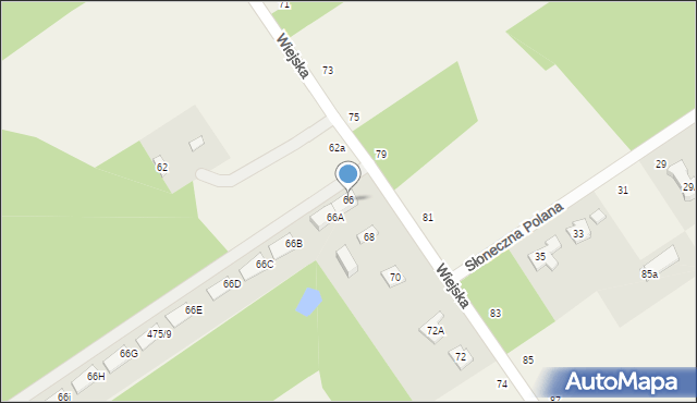 Olszewnica Stara, Wiejska, 66, mapa Olszewnica Stara
