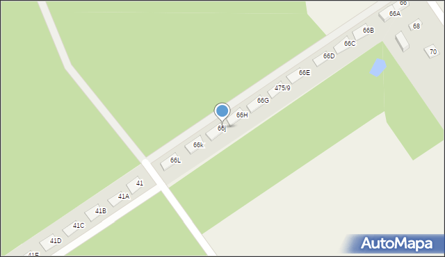 Olszewnica Stara, Wiejska, 66j, mapa Olszewnica Stara