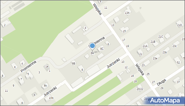 Olszewnica Stara, Wiejska, 6A, mapa Olszewnica Stara