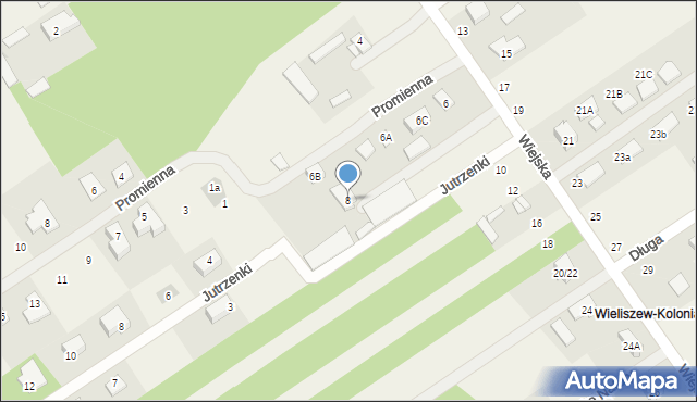 Olszewnica Stara, Wiejska, 8, mapa Olszewnica Stara