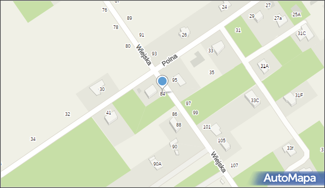 Olszewnica Stara, Wiejska, 84, mapa Olszewnica Stara