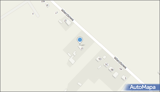 Olszewo-Borki, Wierzbowa, 11, mapa Olszewo-Borki
