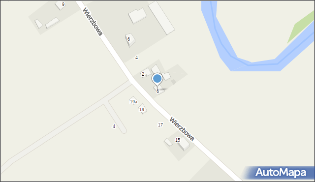 Olszewo-Borki, Wierzbowa, 6, mapa Olszewo-Borki