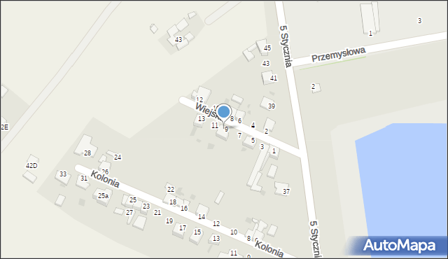 Opalenica, Wiejska, 13A, mapa Opalenica