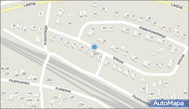 Opoczno, Witosa Wincentego, 15, mapa Opoczno