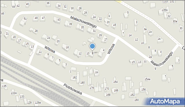 Opoczno, Witosa Wincentego, 8, mapa Opoczno