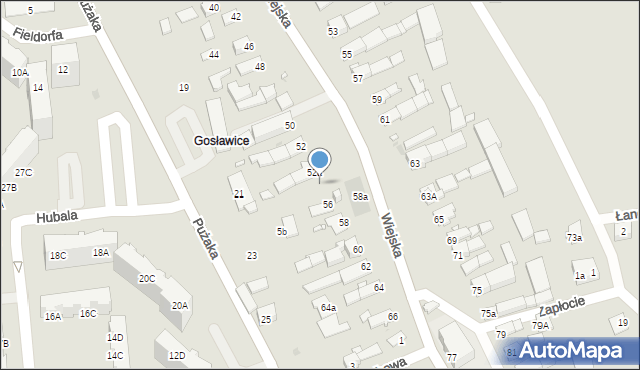 Opole, Wiejska, 54, mapa Opola