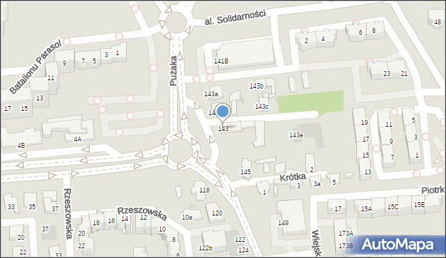 Opole, Wiejska, 143, mapa Opola