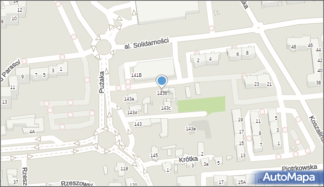 Opole, Wiejska, 143b, mapa Opola