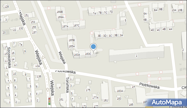 Opole, Wiejska, 163D, mapa Opola