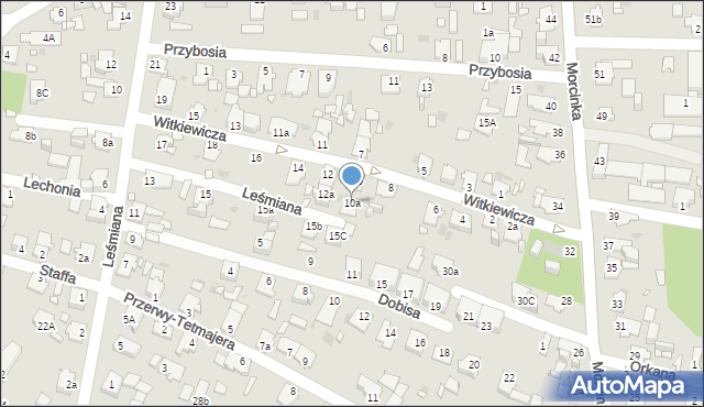 Opole, Witkiewicza Stanisława Ignacego, 10a, mapa Opola