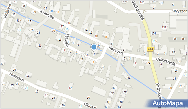 Opole, Wilczka Jakuba, 2, mapa Opola