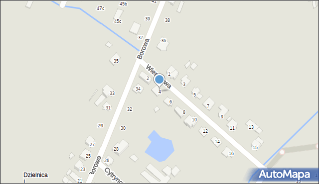 Opole, Wierzbowa, 4, mapa Opola