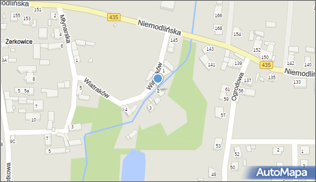 Opole, Wiatraków, 2, mapa Opola